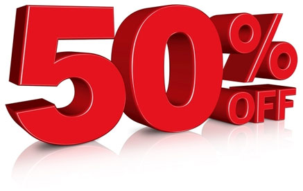 50 Percent Off on all web design and App Development Services